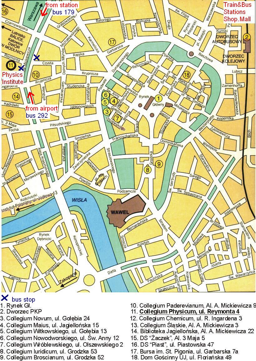 plan of Krakow